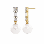 2 Carat Princess & Baguette Diamond Drop Earrings - Image 8