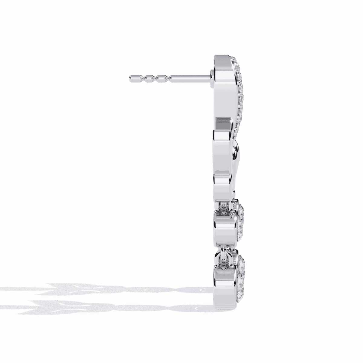 0.6 Carat Eternal Round Diamond Dangle Earrings  Image 2