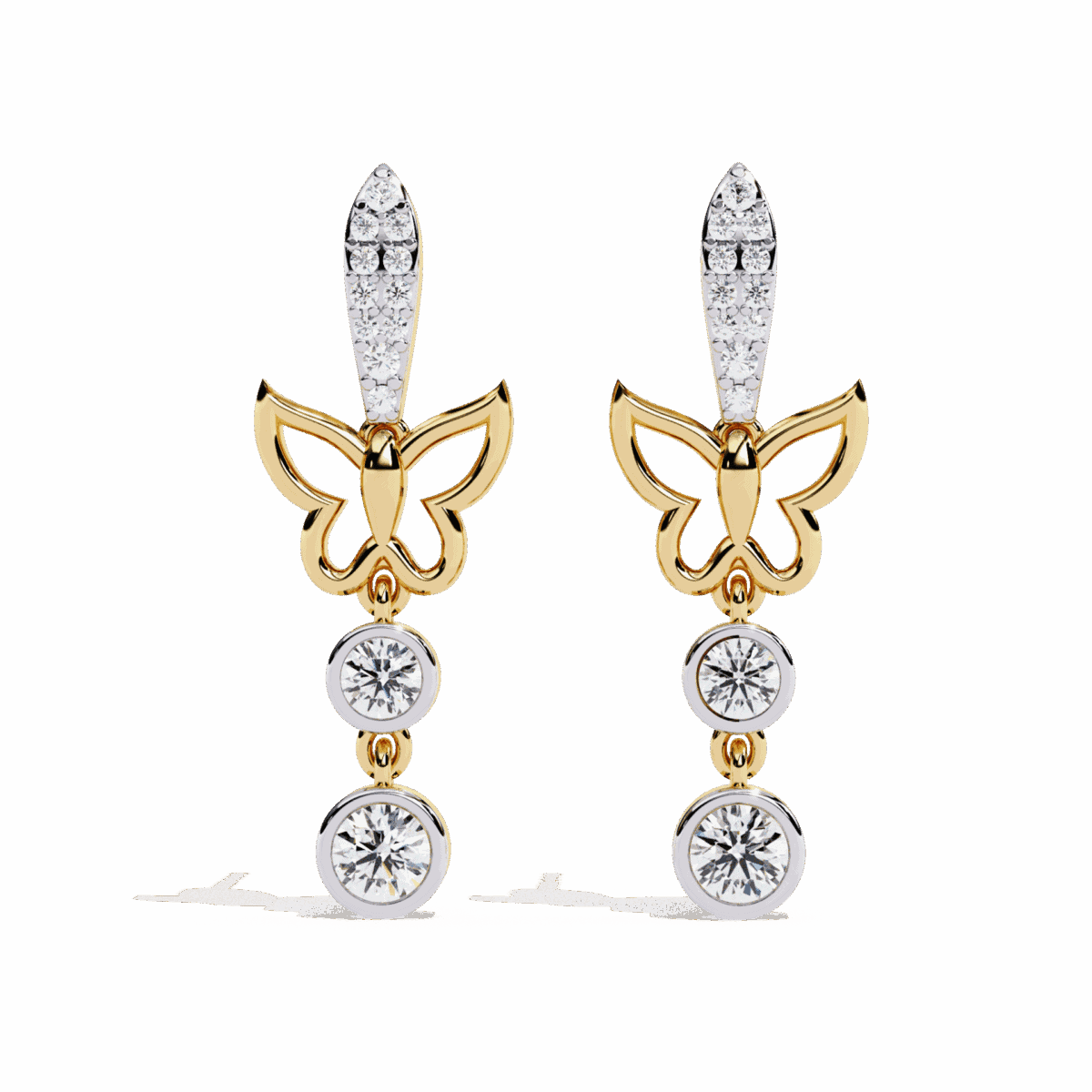 0.6 Carat Eternal Round Diamond Dangle Earrings  Image 5