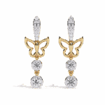 0.6 Carat Eternal Round Diamond Dangle Earrings - Image 5