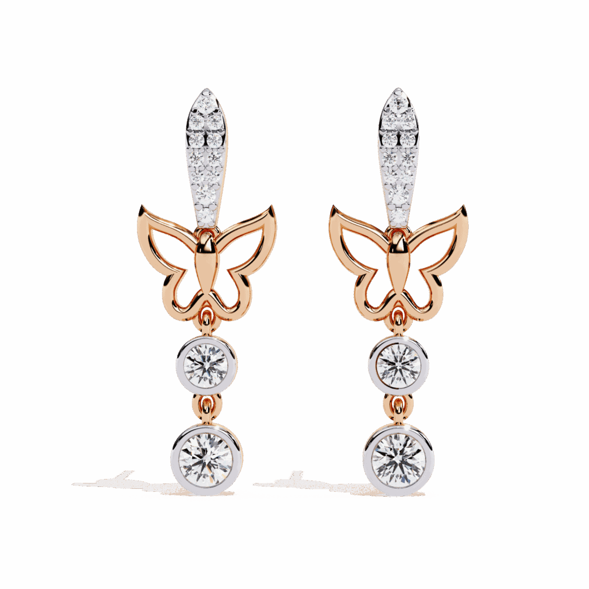 0.6 Carat Eternal Round Diamond Dangle Earrings  Image 9