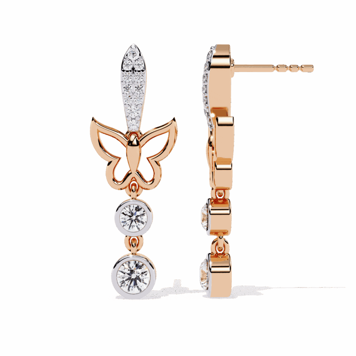 0.6 Carat Eternal Round Diamond Dangle Earrings  Image 12