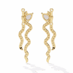 0.8 Carat Pear & Round Diamond Dangle Earrings - Image 7