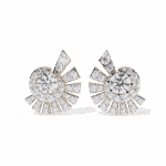 1.75 Carat Round Diamond Cluster Stud Earrings - Image 5