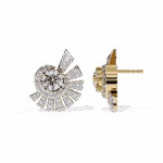 1.75 Carat Round Diamond Cluster Stud Earrings - Image 8