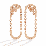 0.5 Carat Princess & Round Diamond Dangle Earrings - Image 11