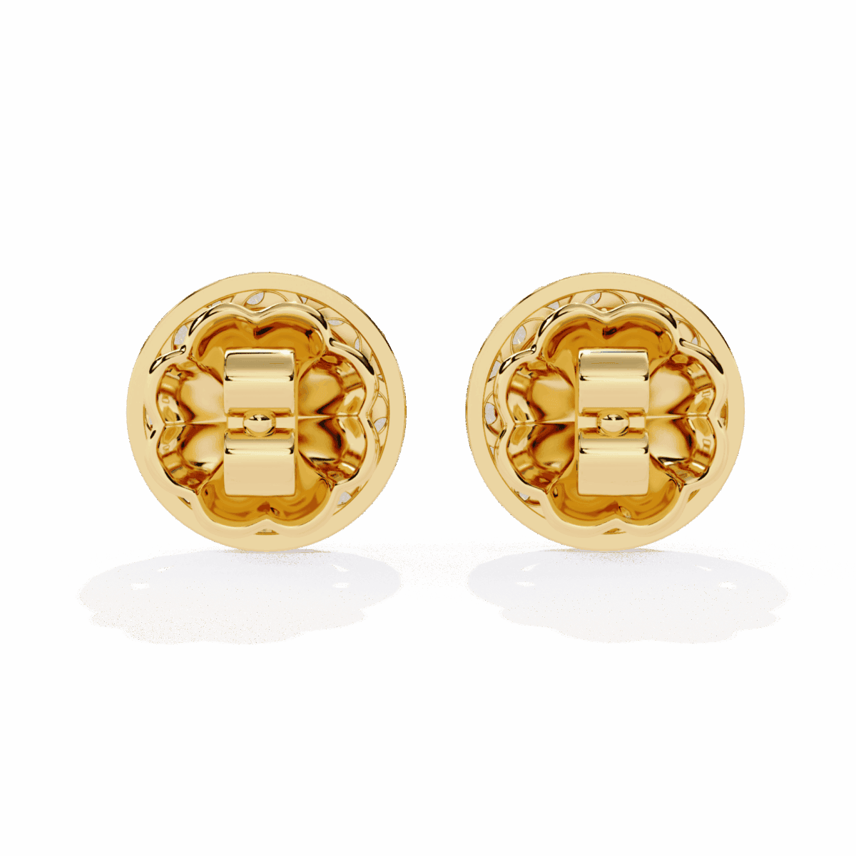 1.5 Carat Marquise and Round Hoop Diamond Stud Earrings  Image 8