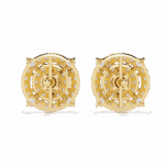 2.25 Carat Modern Round Hoop Diamond Stud Earrings - Image 7