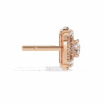 2.25 Carat Modern Round Hoop Diamond Stud Earrings - Image 10