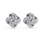 0.9 Carat Dual Round Diamond Stud Earrings