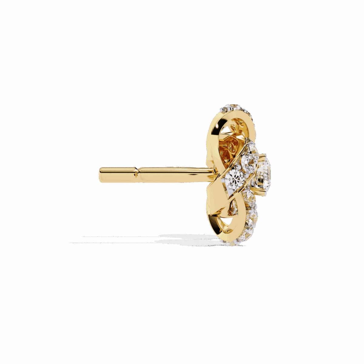 0.9 Carat Dual Round Diamond Stud Earrings  Image 6