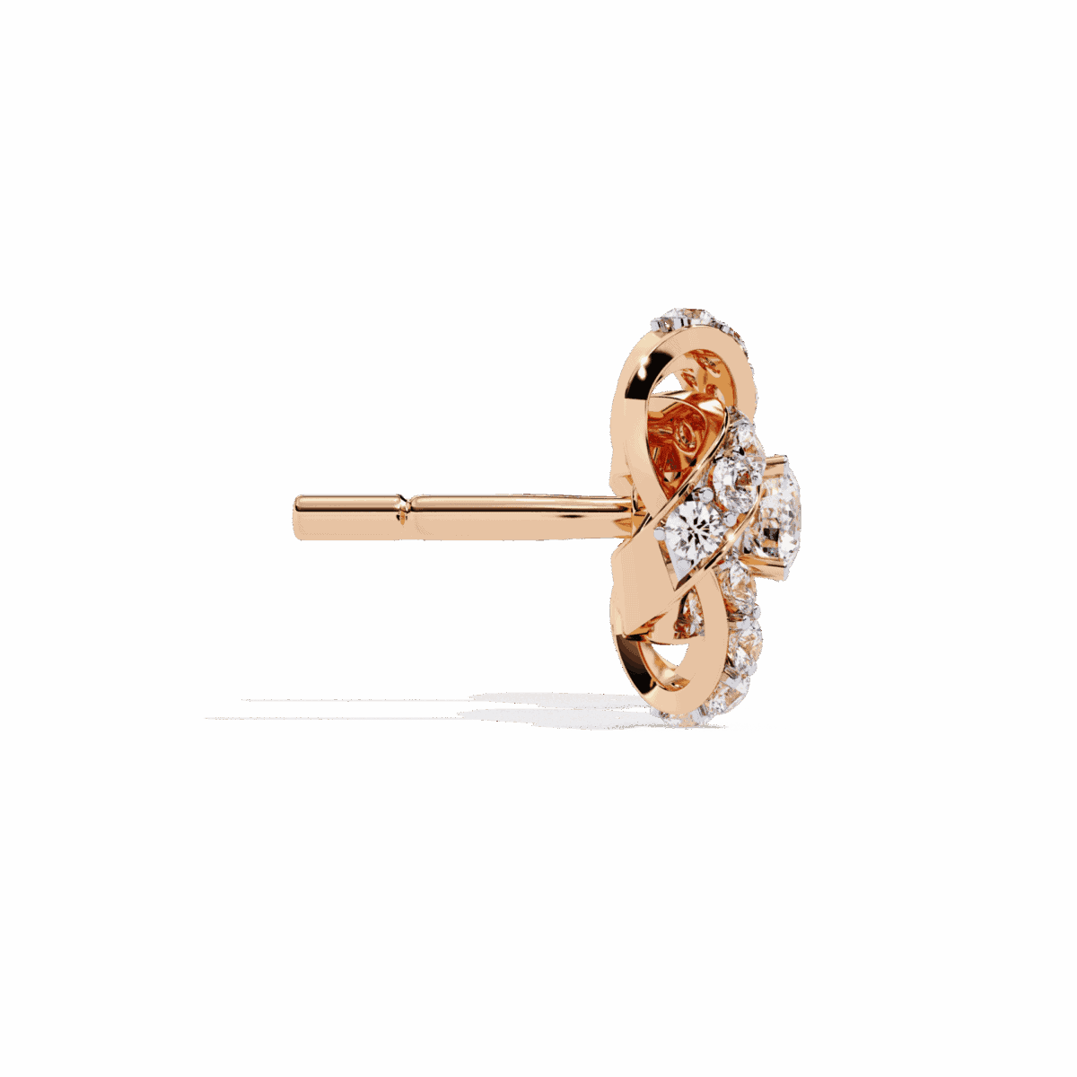 0.9 Carat Dual Round Diamond Stud Earrings  Image 10