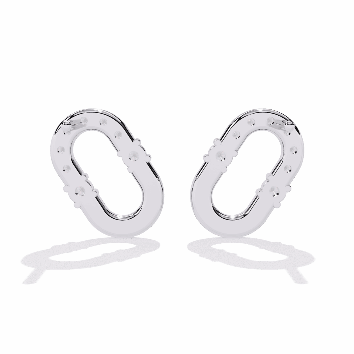 0.2 Carat Classic Twin Round Diamond Stud Earrings  Image 3