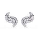 2 Carat Modern Round Duo Diamond Stud Earrings