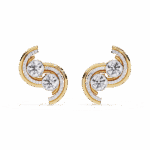 2 Carat Modern Round Duo Diamond Stud Earrings - Image 5