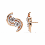 2 Carat Modern Round Duo Diamond Stud Earrings - Image 12