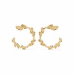 0.7 Carat Marquise Vine Diamond Hoop Earrings - Image 7