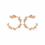 0.7 Carat Marquise Vine Diamond Hoop Earrings - Image 11