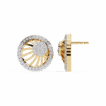 0.4 Carat Round Trio Diamond Stud Earrings - Image 7