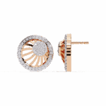 0.4 Carat Round Trio Diamond Stud Earrings - Image 11