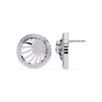 0.4 Carat Round Trio Diamond Stud Earrings - Image 3