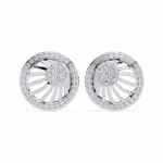 0.4 Carat Round Trio Diamond Stud Earrings