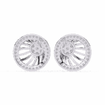 0.4 Carat Round Trio Diamond Stud Earrings - Image 4