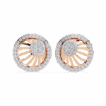 0.4 Carat Round Trio Diamond Stud Earrings - Image 9