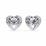 0.7 Carat Triple Round Diamond Stud Earrings