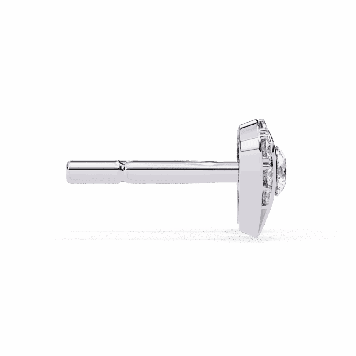 0.7 Carat Triple Round Diamond Stud Earrings  Image 2