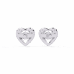 0.7 Carat Triple Round Diamond Stud Earrings - Image 3