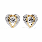 0.7 Carat Triple Round Diamond Stud Earrings - Image 5