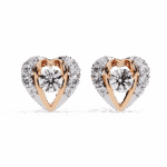 0.7 Carat Triple Round Diamond Stud Earrings - Image 9