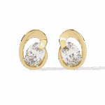 1.25 Carat Oval Solitaire Diamond Earrings - Image 5