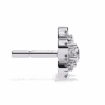 0.9 Carat Radiant Round Trio Diamond Stud Earrings - Image 2