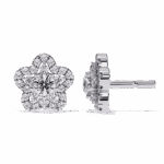 0.9 Carat Radiant Round Trio Diamond Stud Earrings - Image 4