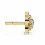 0.9 Carat Radiant Round Trio Diamond Stud Earrings - Image 6