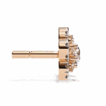 0.9 Carat Radiant Round Trio Diamond Stud Earrings - Image 10