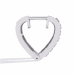 0.8 Carat Princess Channel Diamond Hoop Earrings - Image 2