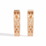 0.8 Carat Princess Channel Diamond Hoop Earrings - Image 11