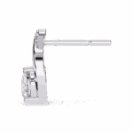 1.25 Carat Round Cluster Diamond Stud Earrings - Image 2