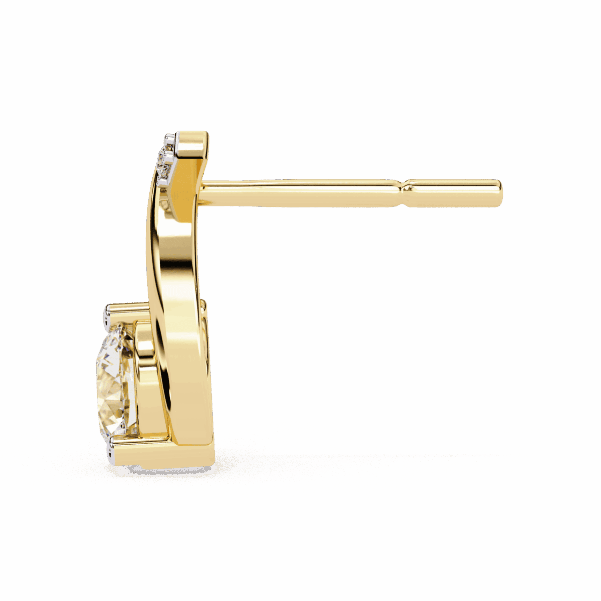 1.25 Carat Round Cluster Diamond Stud Earrings  Image 6