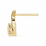 1.25 Carat Round Cluster Diamond Stud Earrings - Image 6