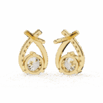 1.25 Carat Round Cluster Diamond Stud Earrings - Image 8