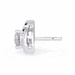 0.6 Carat Delicate Round Solitaire Diamond Earrings