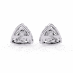 0.6 Carat Delicate Round Solitaire Diamond Earrings - Image 3