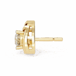 0.6 Carat Delicate Round Solitaire Diamond Earrings - Image 5