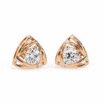 0.6 Carat Delicate Round Solitaire Diamond Earrings - Image 8
