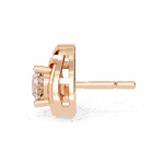 0.6 Carat Delicate Round Solitaire Diamond Earrings - Image 9