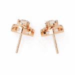 0.6 Carat Delicate Round Solitaire Diamond Earrings - Image 10